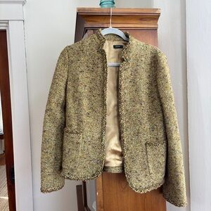 J. Crew Fall 2005 Green Wool Blend Blazer / Lady Jacket